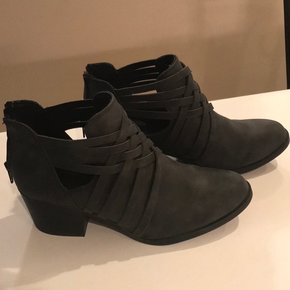 Dark grey booties